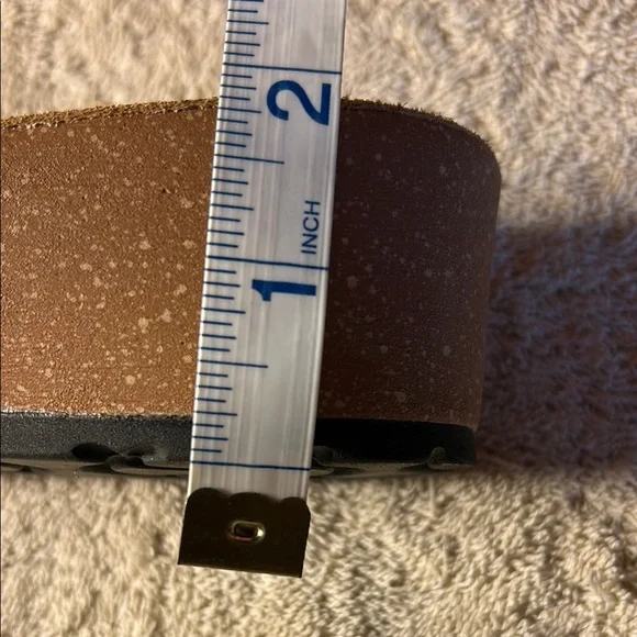 NWOT Marina Luna Orange Suede Slide Sandals - Picture 6 of 6